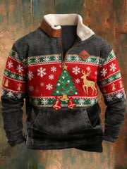 Men's Retro Christmas Printed Sweatshirt