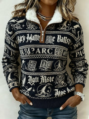 Women's Vintage Printed Sweatshirt