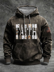 Men's Faith Oversized Drop-Shoulder Hoodie with Pockets