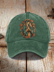 Unisex Virgin Mary Faith Print Hat