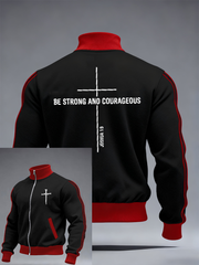 Men's Be Strong And Courageous Printed Top