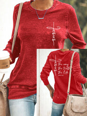 Women's Jesus The Way The Truth The Life Casual Sweatshirt