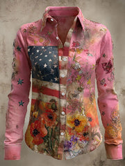 Women's America Printed Casual Shirt