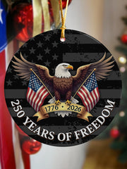 American Anniversary Printed Acrylic Decorative Ornament