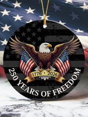 American Anniversary Printed Acrylic Decorative Ornament