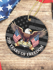 American Anniversary Printed Acrylic Decorative Ornament