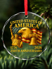 United States Anniversary Acrylic Ornament