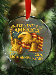 United States Anniversary Acrylic Ornament