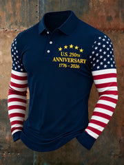 Men's American Anniversary Long-Sleeve T-Shirt