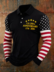 Men's American Anniversary Long-Sleeve T-Shirt