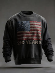 Men's American Anniversary Printed Casual Sweatshirt