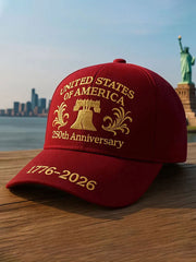 Unisex USA Anniversary Hat