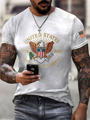 Men's America Printed Casual T-Shirt