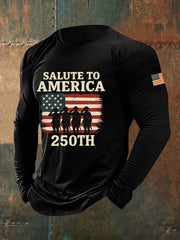 Men's United States Printed Casual T-Shirt