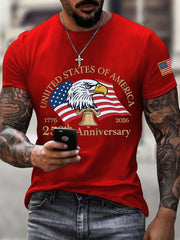 Men's United States of America th Anniversary Print T-Shirt