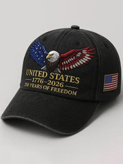 Unisex United States th Anniversary Embroidered Hat