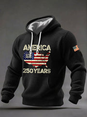 Men's United States Printed Casual Hoodie