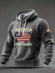 Men's United States Printed Casual Hoodie