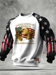 Men's America Printed Casual Sweatshirt