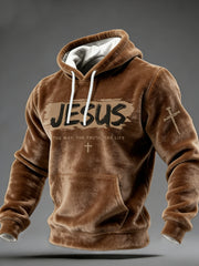 Men's JESUS THE WAY, THE TRUTH, THE LIFE Flannel Hoodie