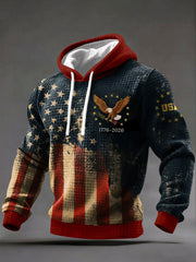 Men's America Print Casual Hoodie