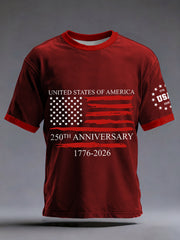 Men's USA th Anniversary Print T-Shirt