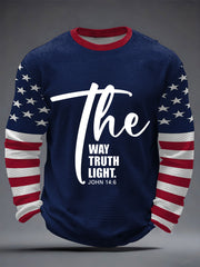 Men's THe Way The Truth The Light Waffle Long Sleeve T-Shirt