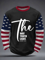 Men's THe Way The Truth The Light Waffle Long Sleeve T-Shirt