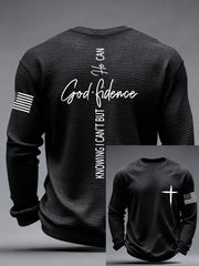 Men's God Fidence Waffle Long Sleeve T-Shirt
