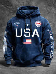 Men's USA Flag Hoodies