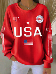 Women's USA Flag Sweatshirts