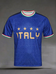 Men's Italian Soccer 2026 Printed Casual T-shirt
