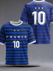 Men's France Soccer Short Sleeves T-shirt