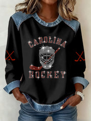 Men's Ice Hockey Printed Hoodie