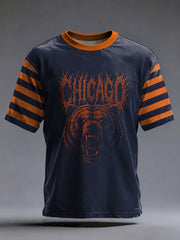 Men's Football Fans Gameday Casual Short Sleeve T-shirt