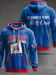 Men's New York Ice Hockey Print Hoodie