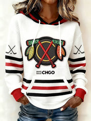 Women's Hockey Printed Hoodie