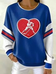 Women's Hockey Printed Sweatshirt