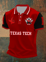 Men's Retro Football Print Shirt