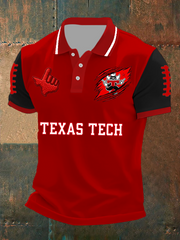 Men's Retro Football Print Shirt