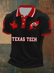 Men's Retro Football Print Shirt