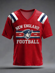 Men's Football Fans Gameday Casual V-neck Tee