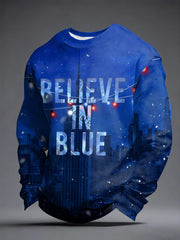 Men's New York Ice Hockey Fan Print Sweatshirt