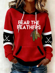 Women's Hockey Printed Hoodie