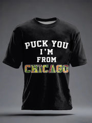 Men's Chicago Ice Hockey Print t-shirt