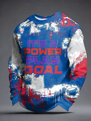 Men's New York Ice Hockey Fan Print Sweatshirt