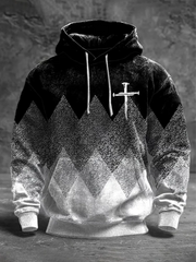 Men's Faith Oversized Drop-Shoulder Hoodie with Pockets