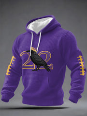 Men's Henry Number 22 Football Fans Gameday Casual Checkered Hoodie