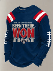 Men's Been There, Won That Gift For Football Fans Casual Waffle Long Sleeve T-Shirt