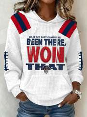 Women's Been There, Won That Gift For Football Fans Casual Waffle Hoodie